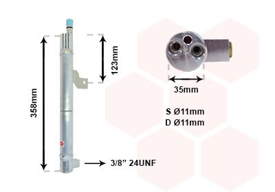 VAN WEZEL Осушитель, кондиционер 5900D146